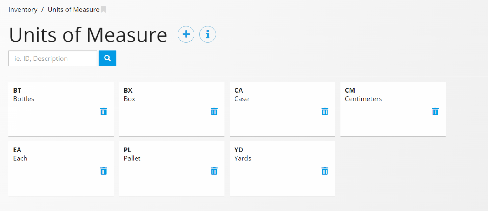 Documentation Management Console Store Inventory
